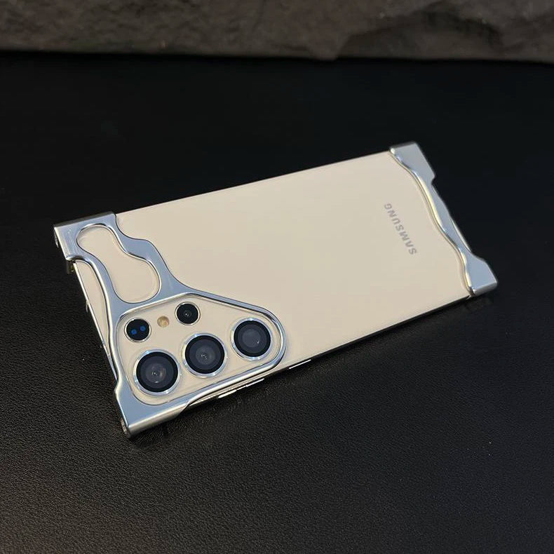 Luxury Aluminum Alloy Bumper Case with Lens Protection for Samsung Galaxy