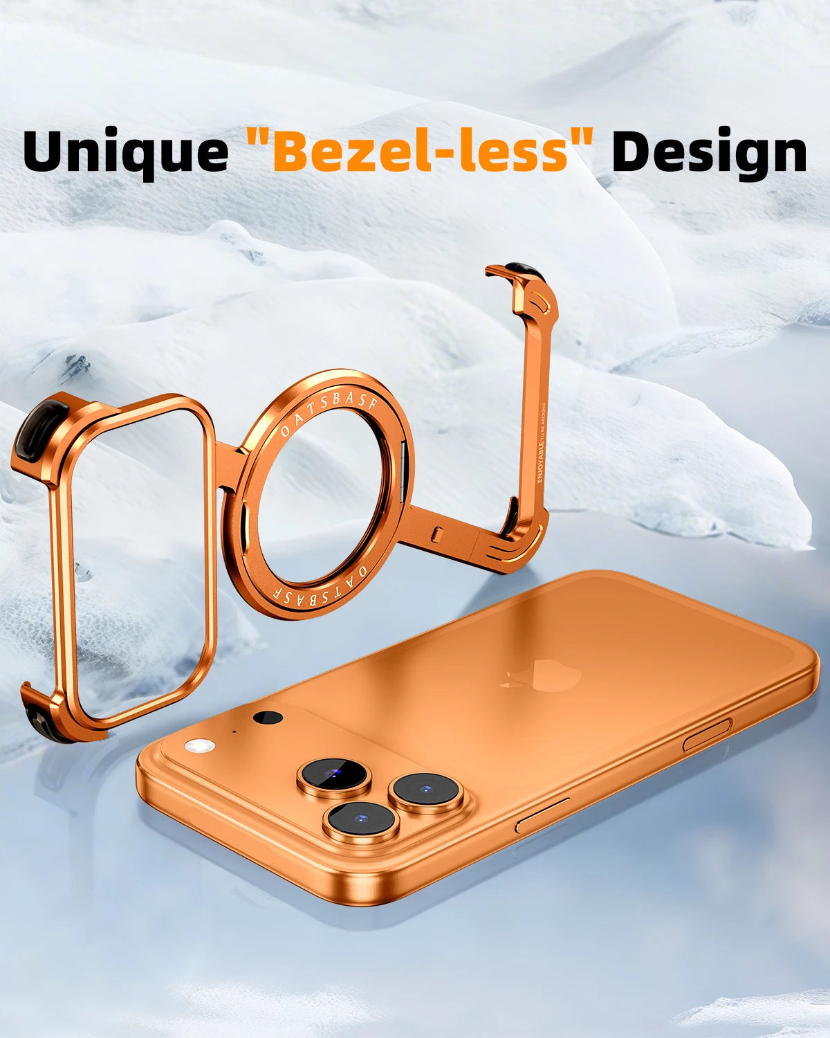 360° Rotatable Metal MagSafe Case with Stand for iPhone 17