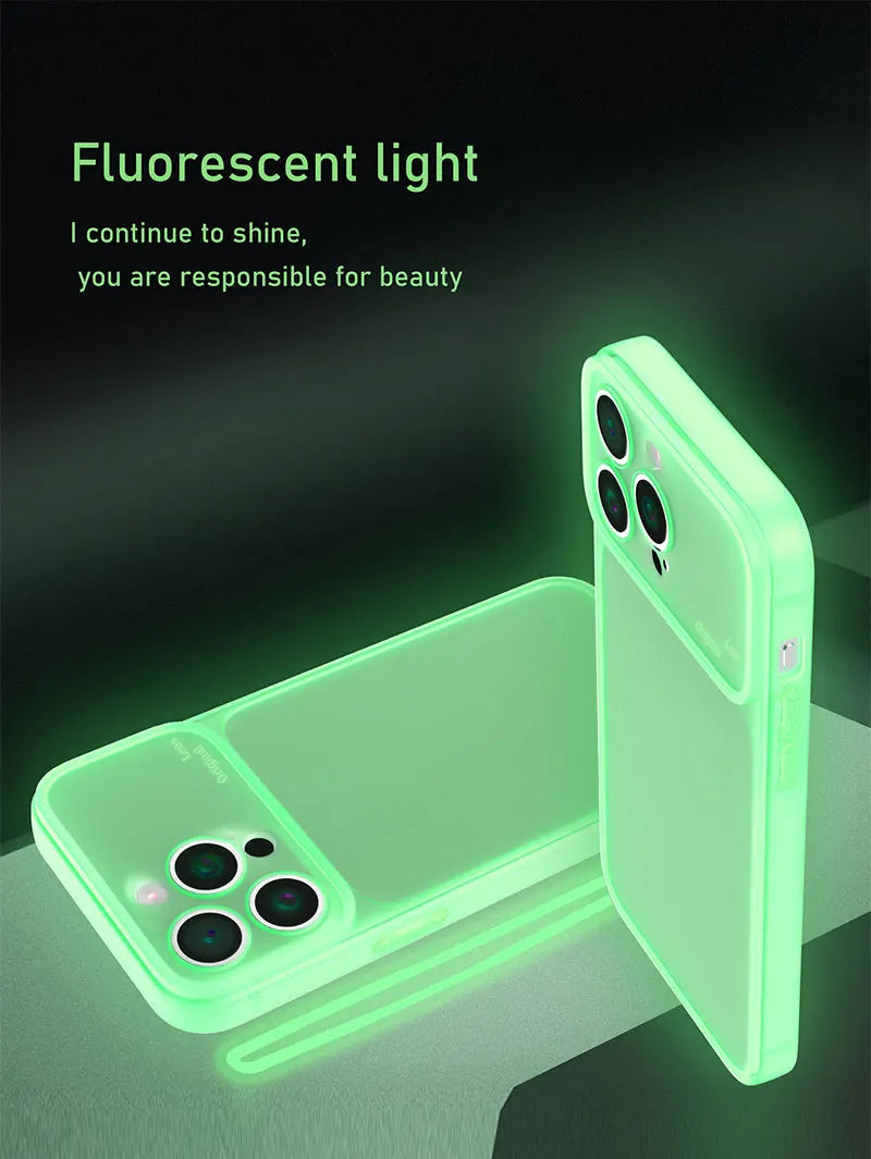 Luminous Clear Silicone Shockproof Case for iPhone