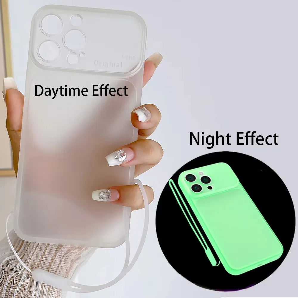 Luminous Clear Silicone Shockproof Case for iPhone