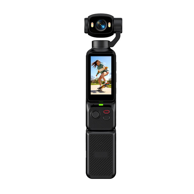 4K Handheld Vlog Camera with 180° Rotatable Lens & Fill Light
