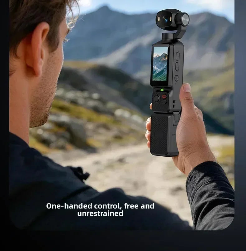 4K Handheld Vlog Camera with 180° Rotatable Lens & Fill Light