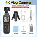 4K Handheld Vlog Camera with 330° Face Tracking