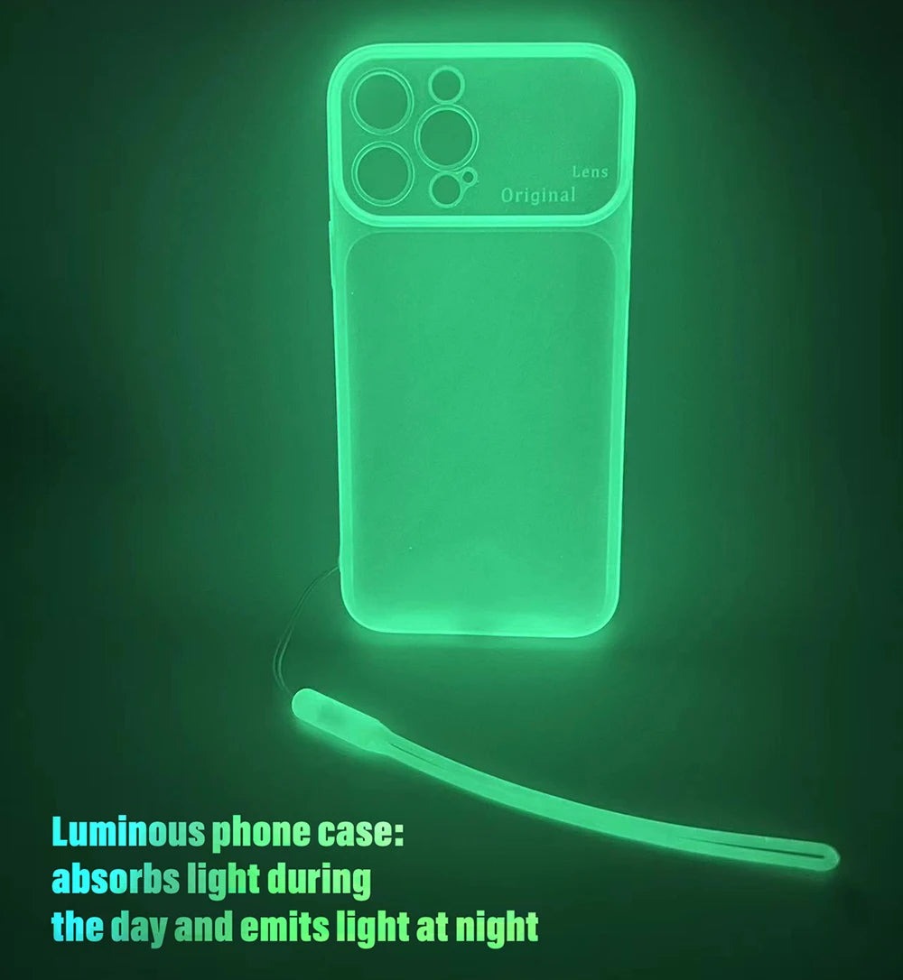 Luminous Clear Silicone Shockproof Case for iPhone