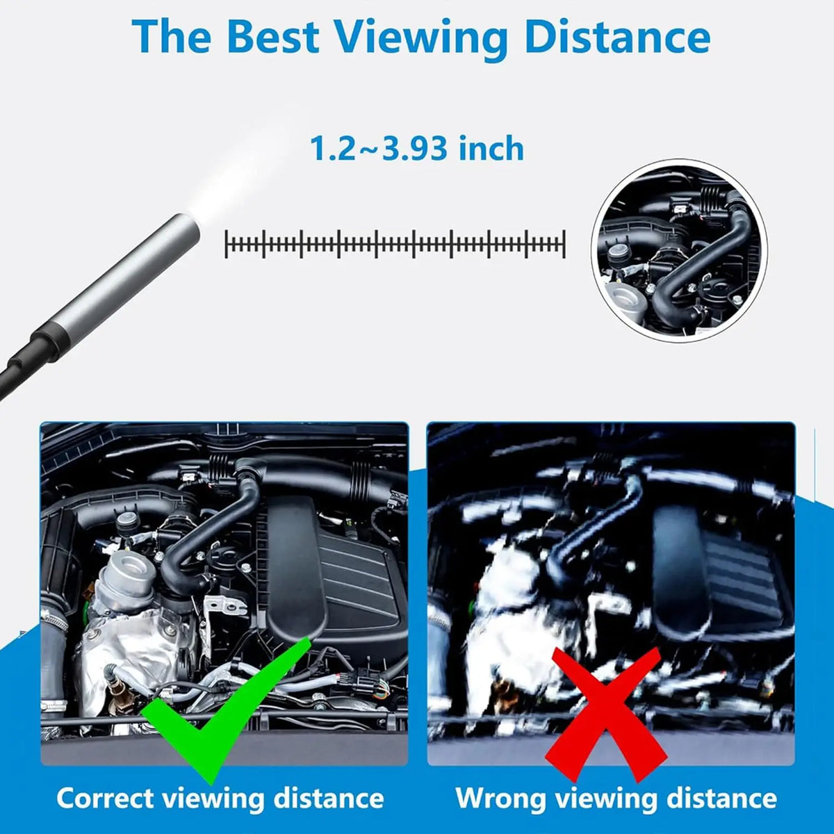 HD 960P Industrial Endoscope Camera for iOS & Android