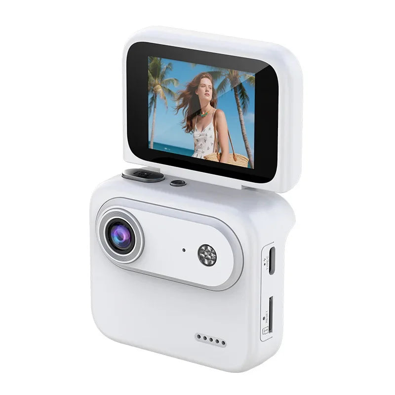 4K Mini Vlog Action Camera with Flip Screen & Wide Angle