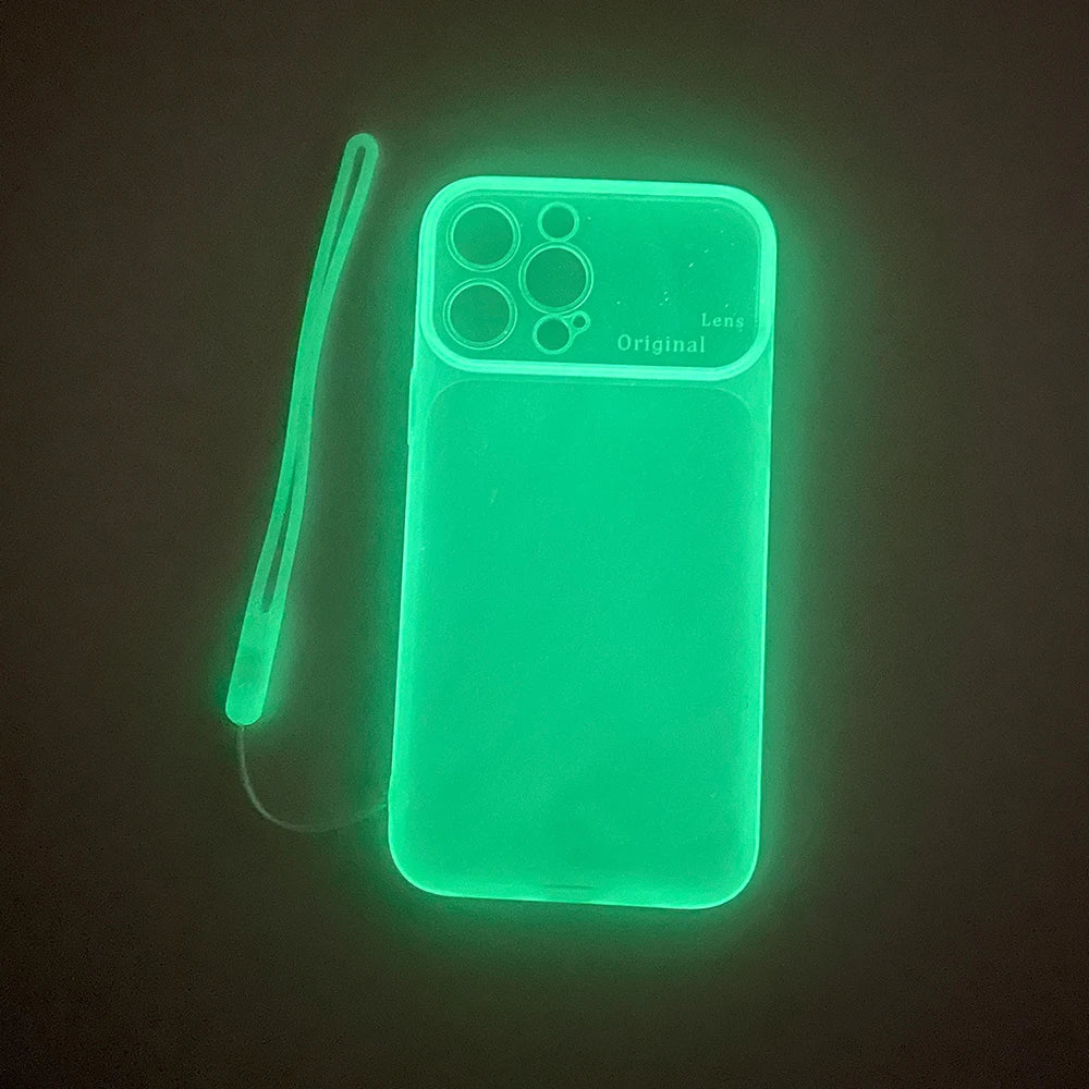 Luminous Clear Silicone Shockproof Case for iPhone