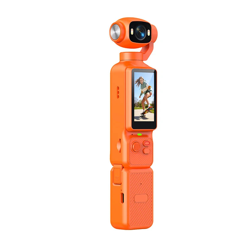 4K Handheld Vlog Camera with 180° Rotatable Lens & Fill Light
