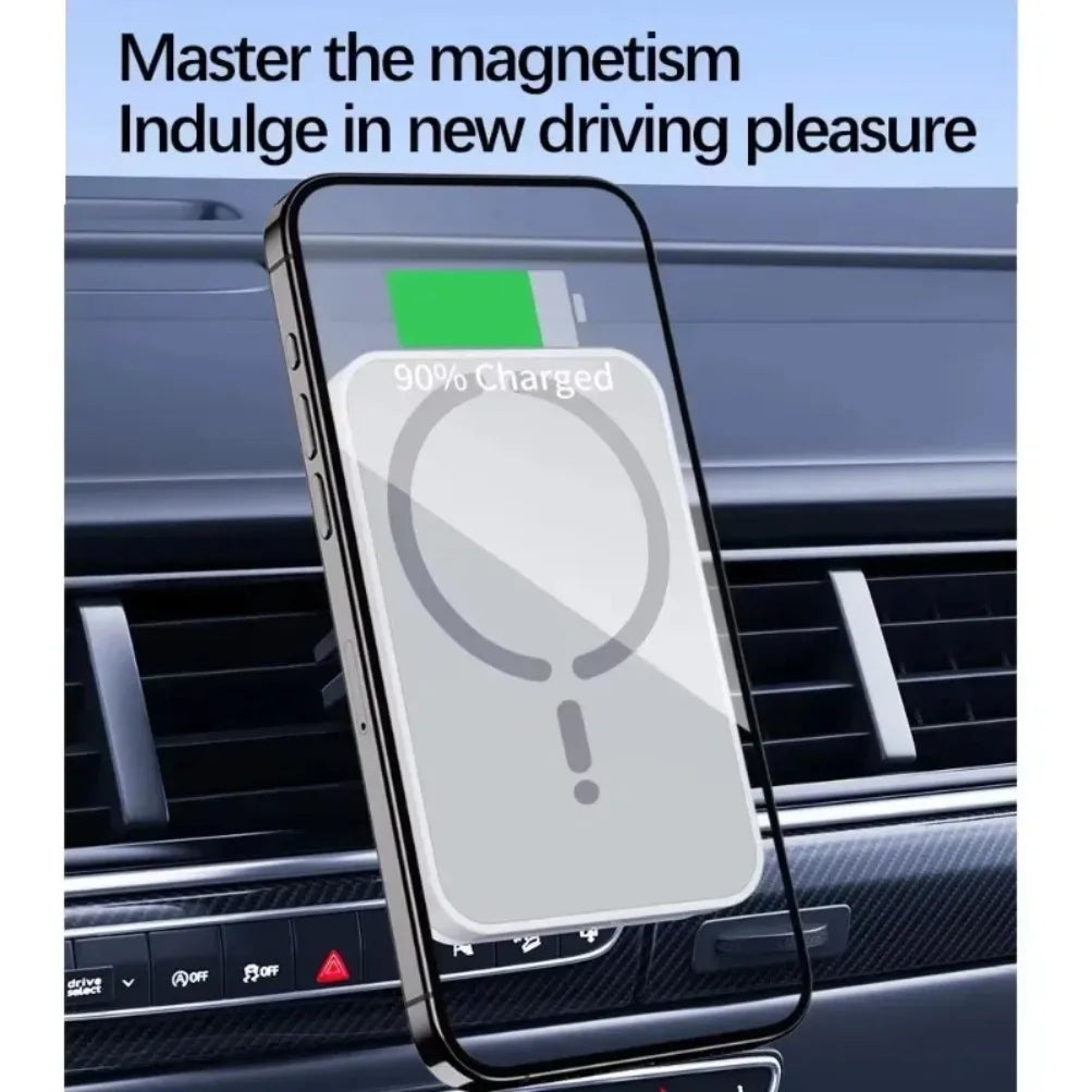 MagSafe Magnetic Car Vent Phone Holder & Wireless Charger