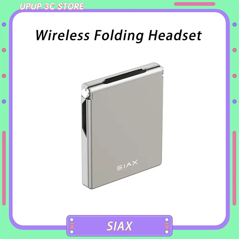 SIAX Ultra-Thin Foldable Bluetooth Earphones with Phone Case
