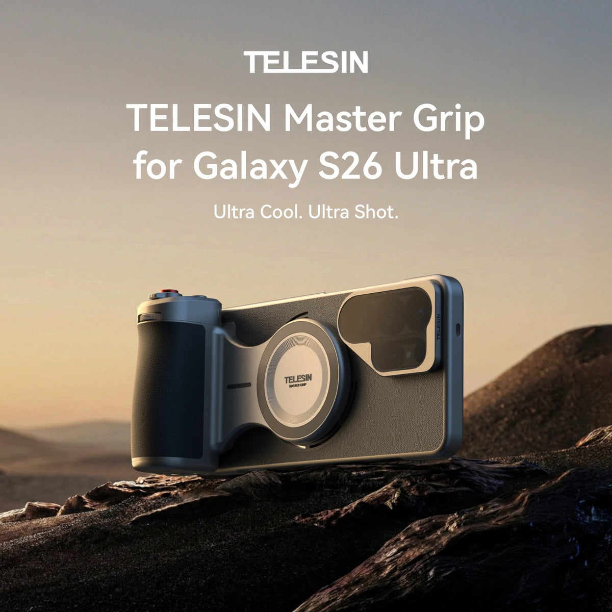 TELESIN Master Magnetic Camera Grip for Galaxy S26 Ultra