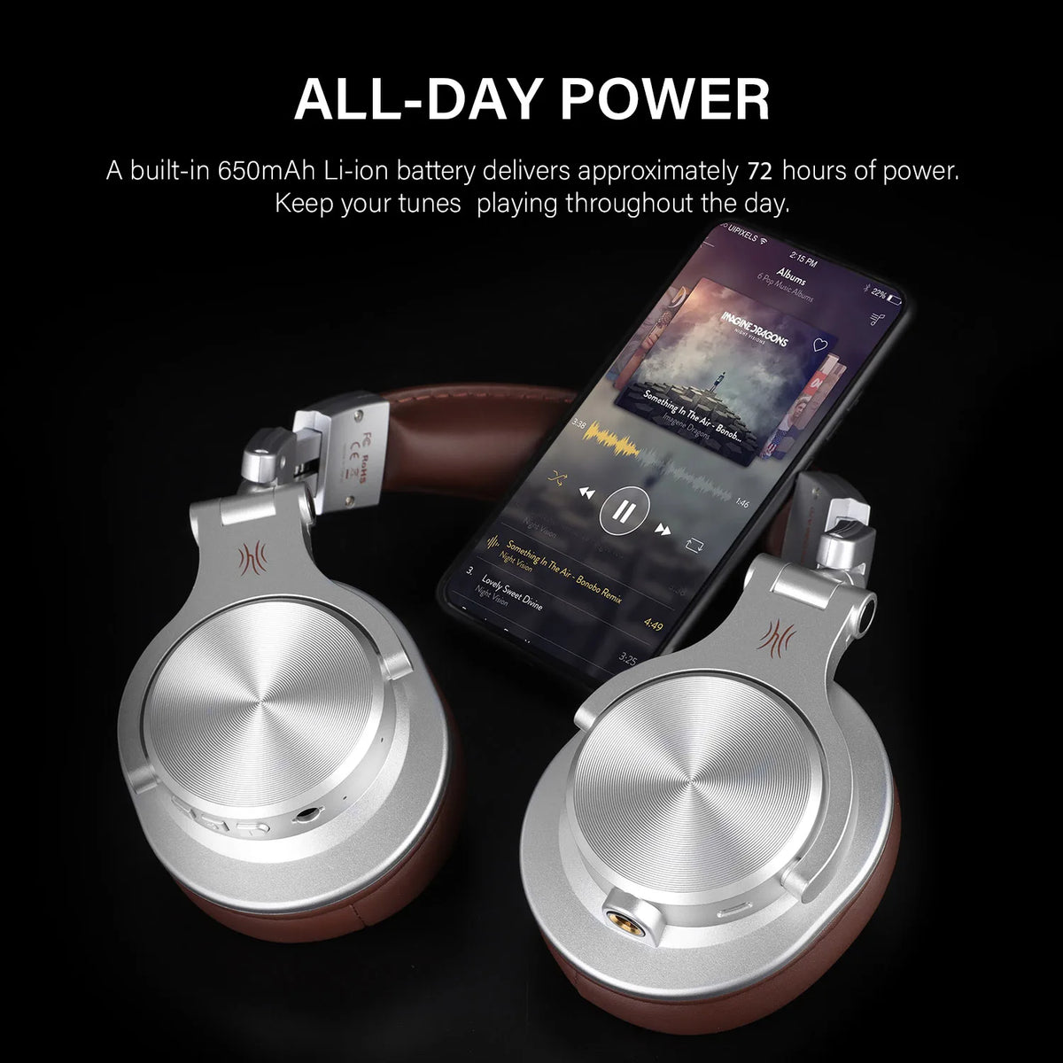 OneOdio A70 Fusion Wireless & Wired Over-Ear Headphones