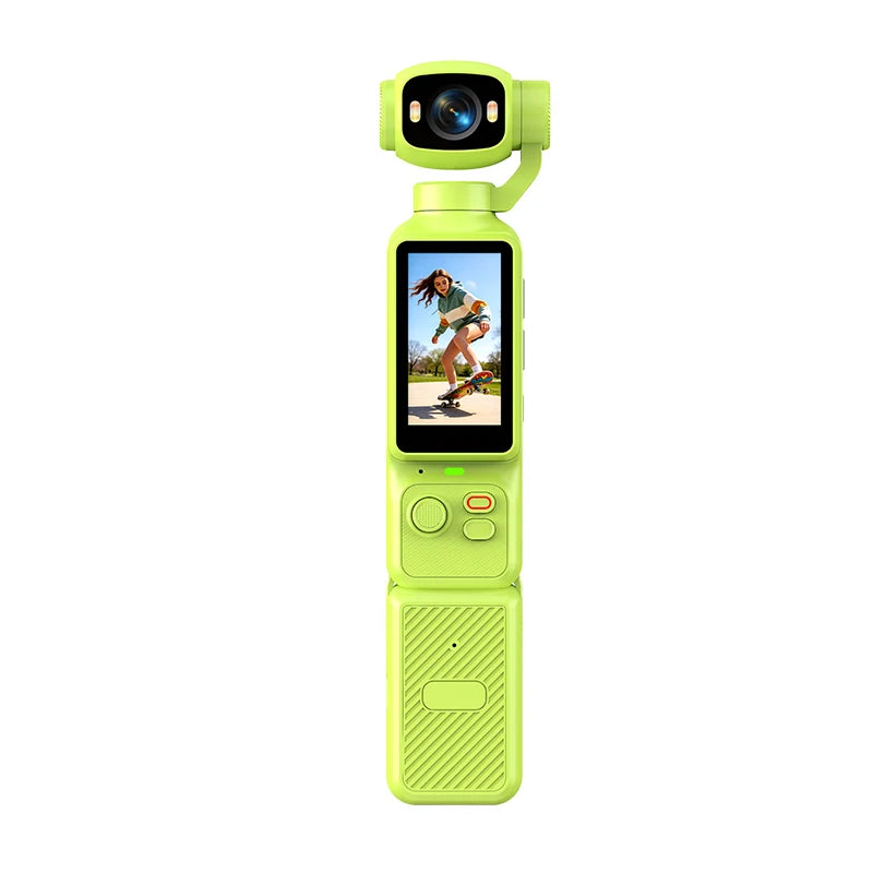 4K Handheld Vlog Camera with 180° Rotatable Lens & Fill Light