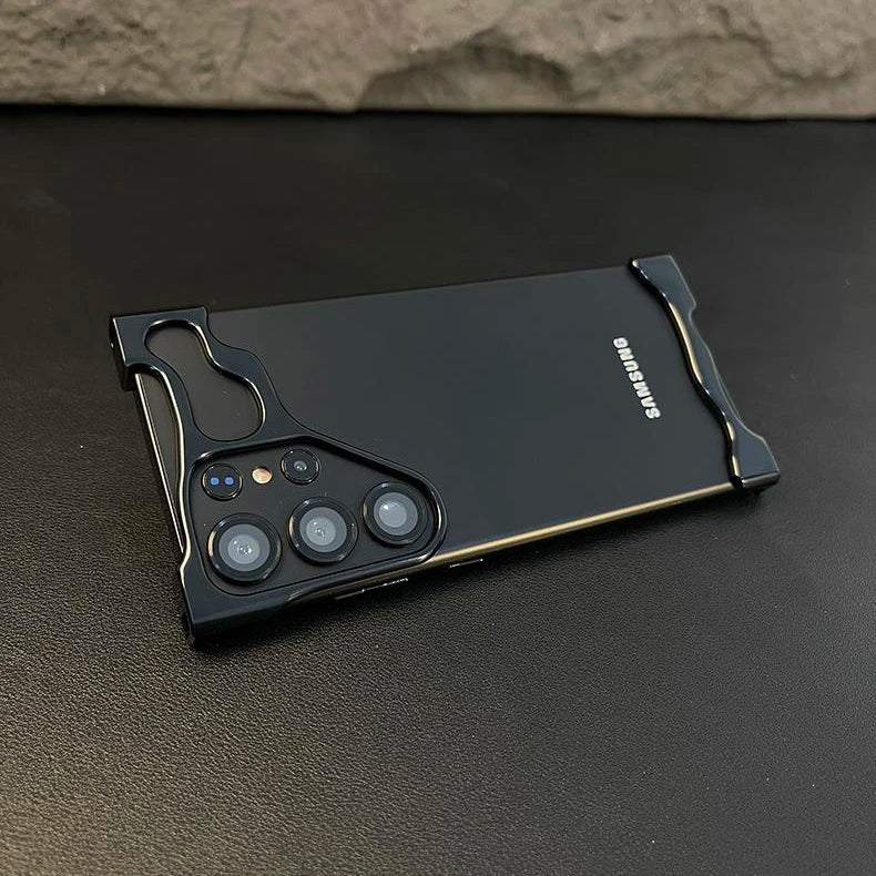 Luxury Aluminum Alloy Bumper Case with Lens Protection for Samsung Galaxy