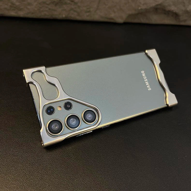 Luxury Aluminum Alloy Bumper Case with Lens Protection for Samsung Galaxy