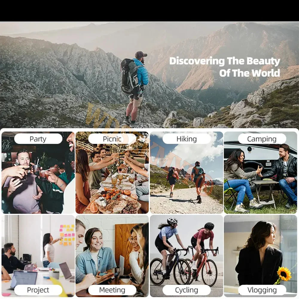 4K Handheld Vlog Camera with 330° Face Tracking